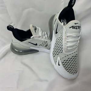Nike Air Max 270 White and Black Athletic Shoes